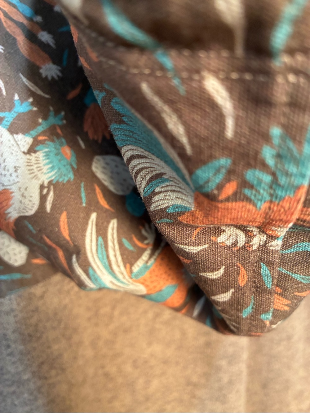 Howler Brothers - Rooster Print Yoke Zip Up Hoodie - size Medium - Picture 12 of 15